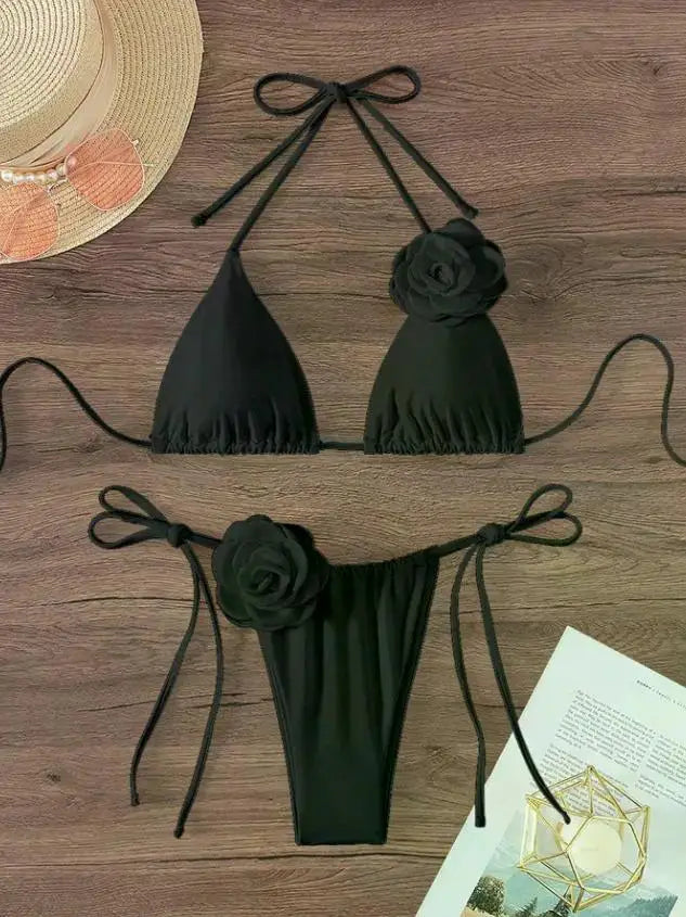 Seksowne bikini z kwiatami