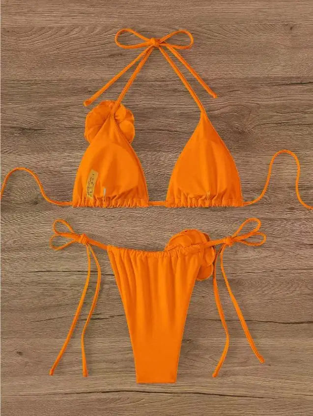 Seksowne bikini z kwiatami