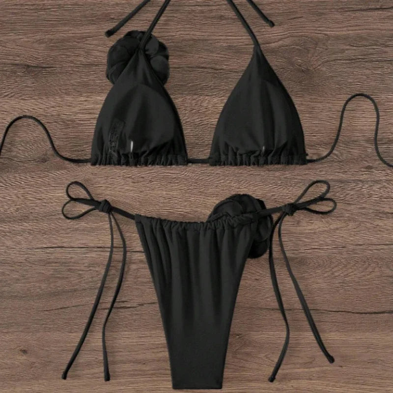 Seksowne bikini z kwiatami