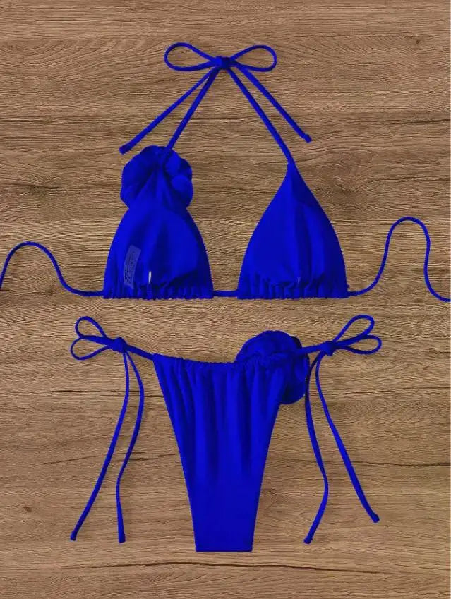 Seksowne bikini z kwiatami