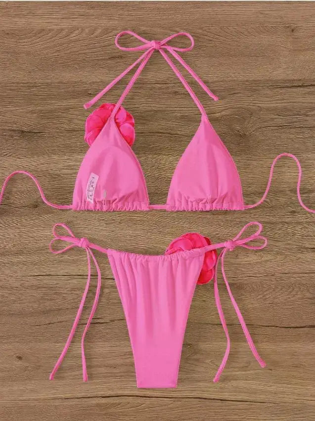 Seksowne bikini z kwiatami