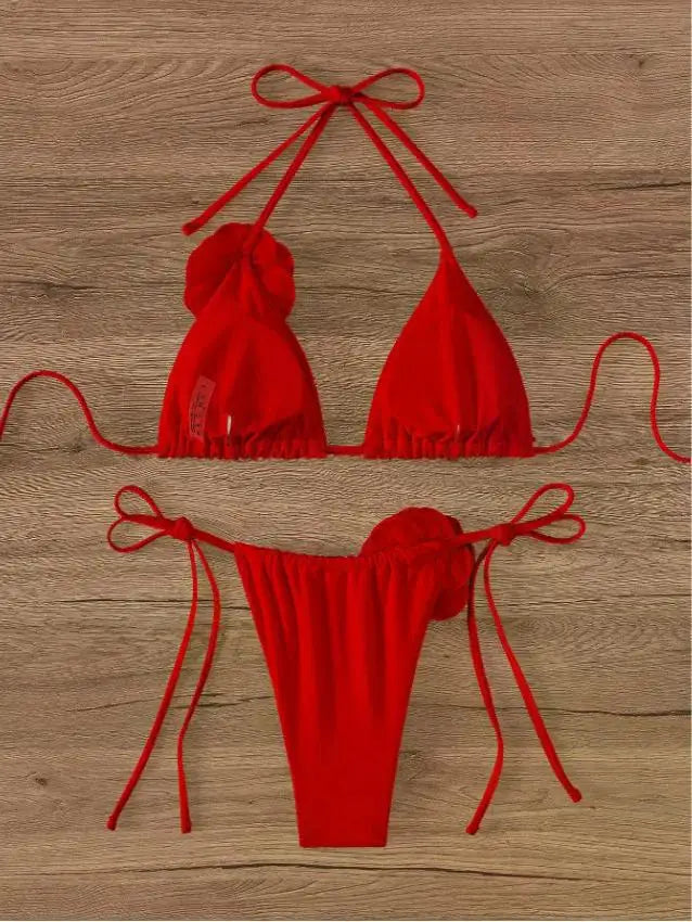Seksowne bikini z kwiatami