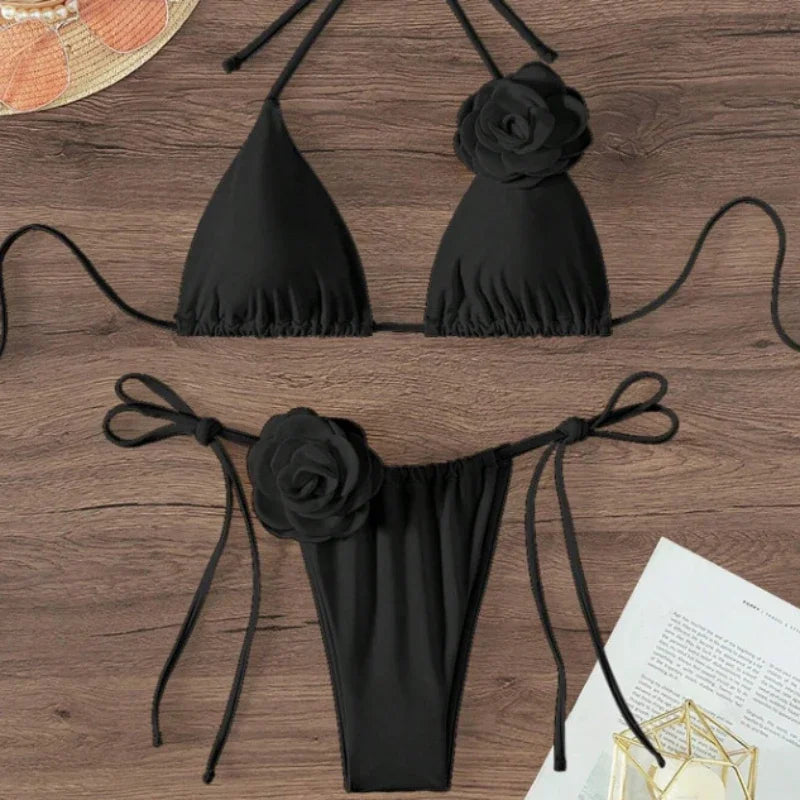 Seksowne bikini z kwiatami