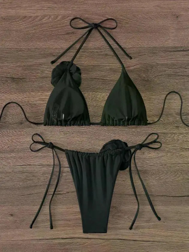 Seksowne bikini z kwiatami