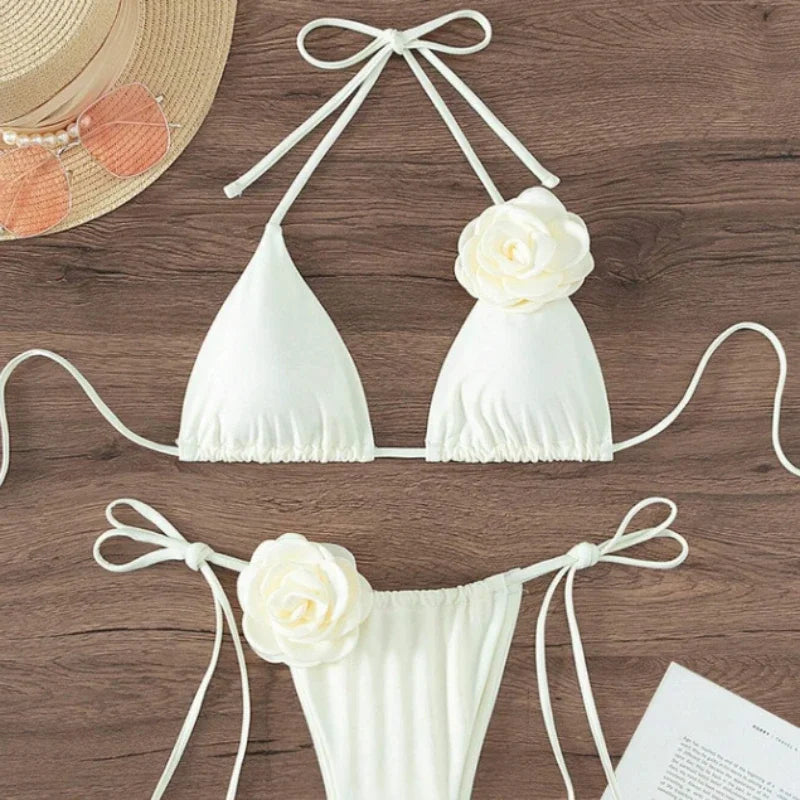 Seksowne bikini z kwiatami