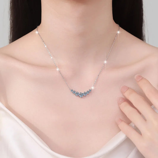 Elegancki Naszyjnik Damski z Moissanitem i Srebra Próby 925 - Biżuteria Ślubna i na Prezent