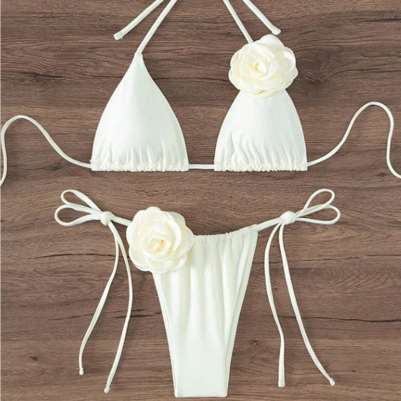 Seksowne bikini z kwiatami